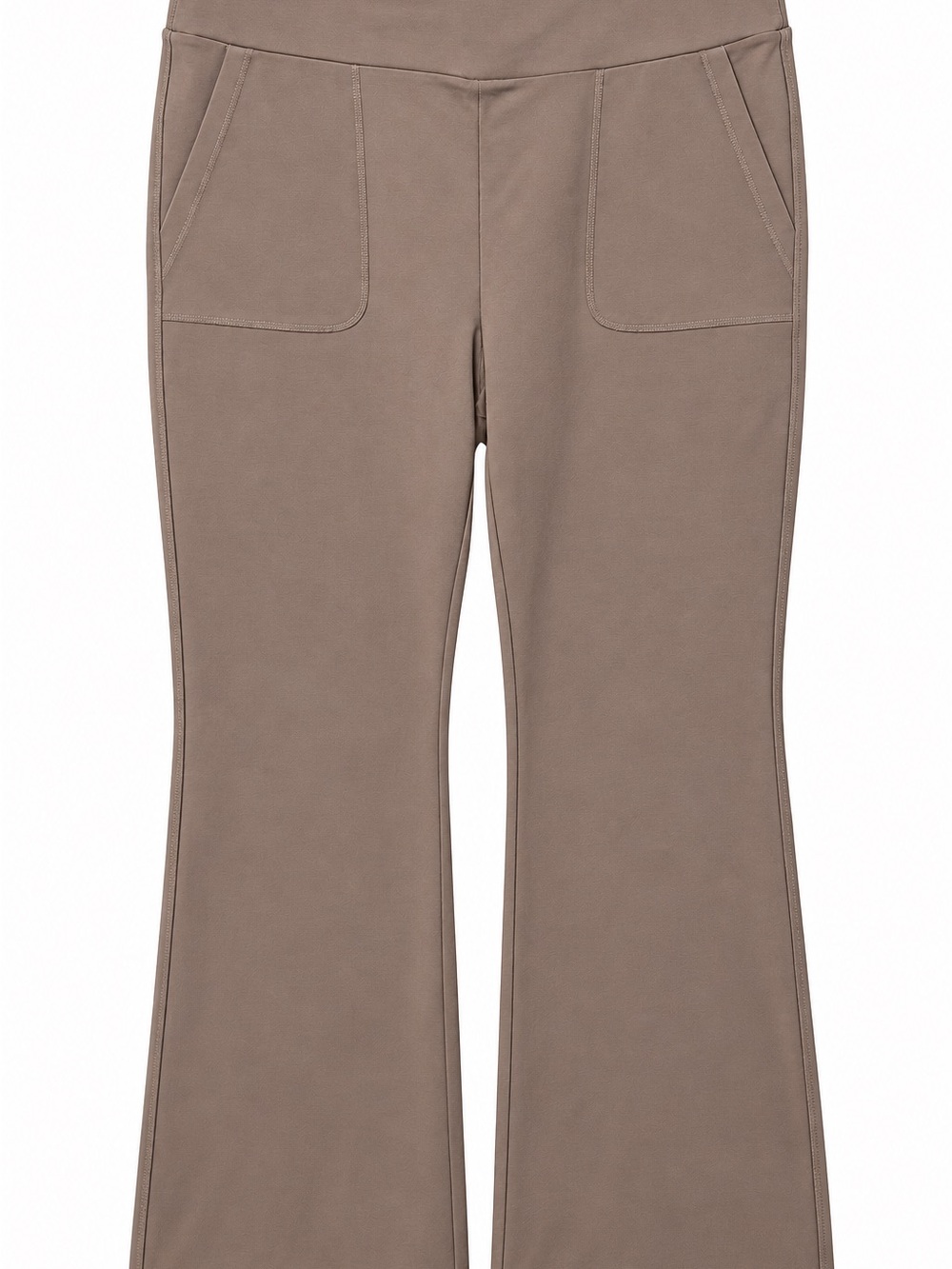 zuda Gray Boot-Cut Flare Pants